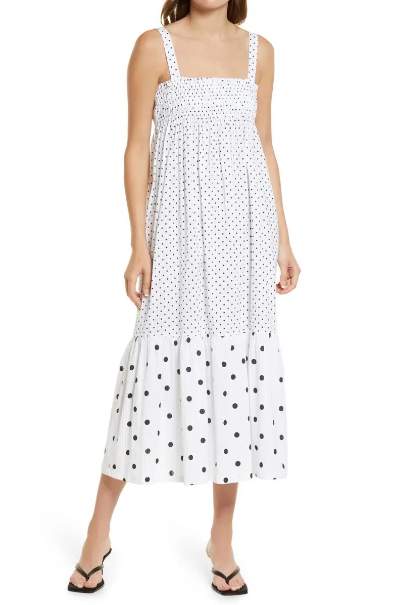 Polka Dot Sleeveless Maxi Dress | Nordstrom