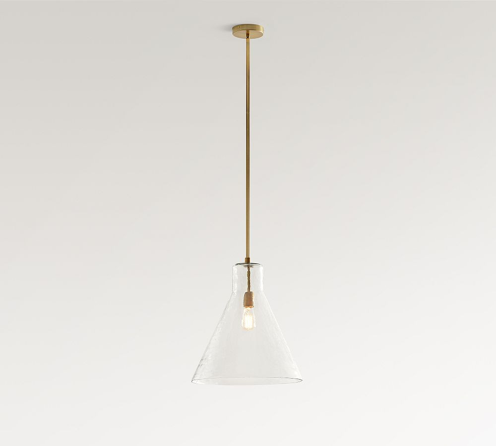 Bridget Recycled Glass Flared Pendant (14"-18") | Pottery Barn (US)
