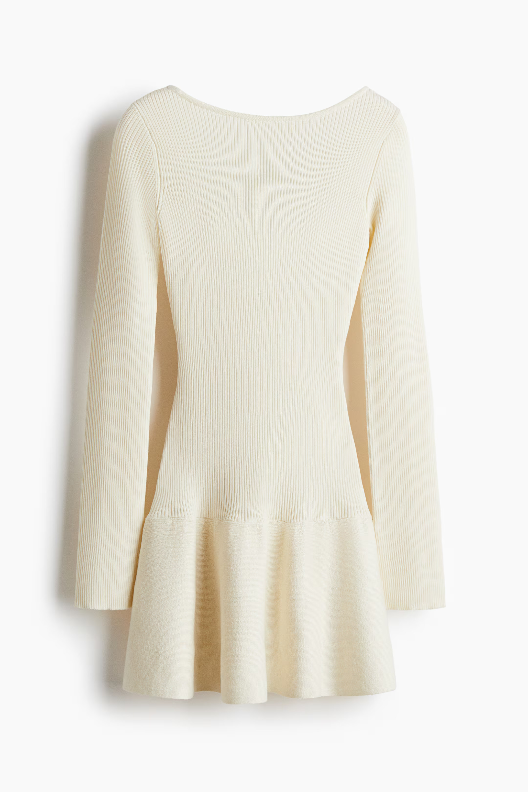 Ribbed Dress with Flared Skirt | H&M (US + CA)