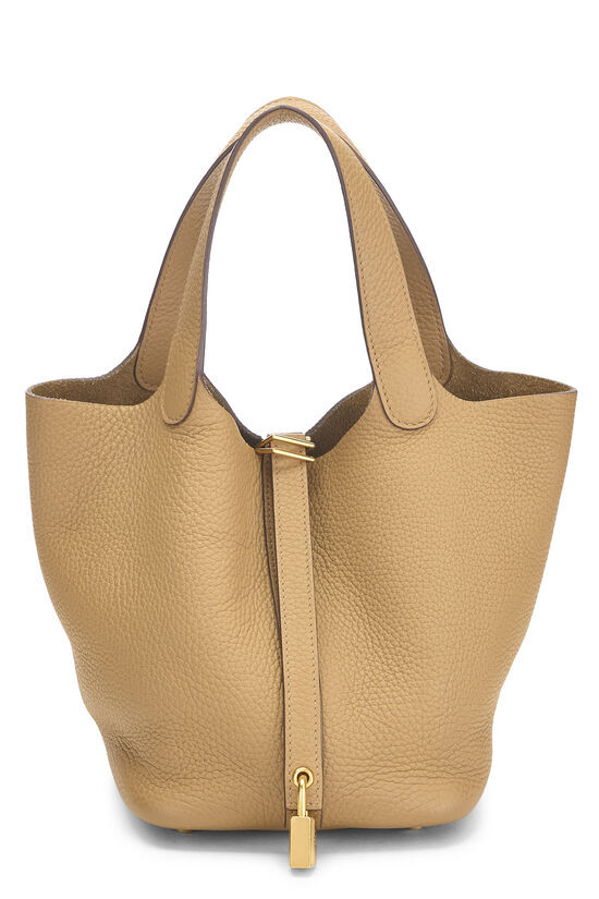 Hermès Biscuit Clemence Picotin Lock 18 QGB5G00JIB001 | WGACA | What Goes Around Comes Around