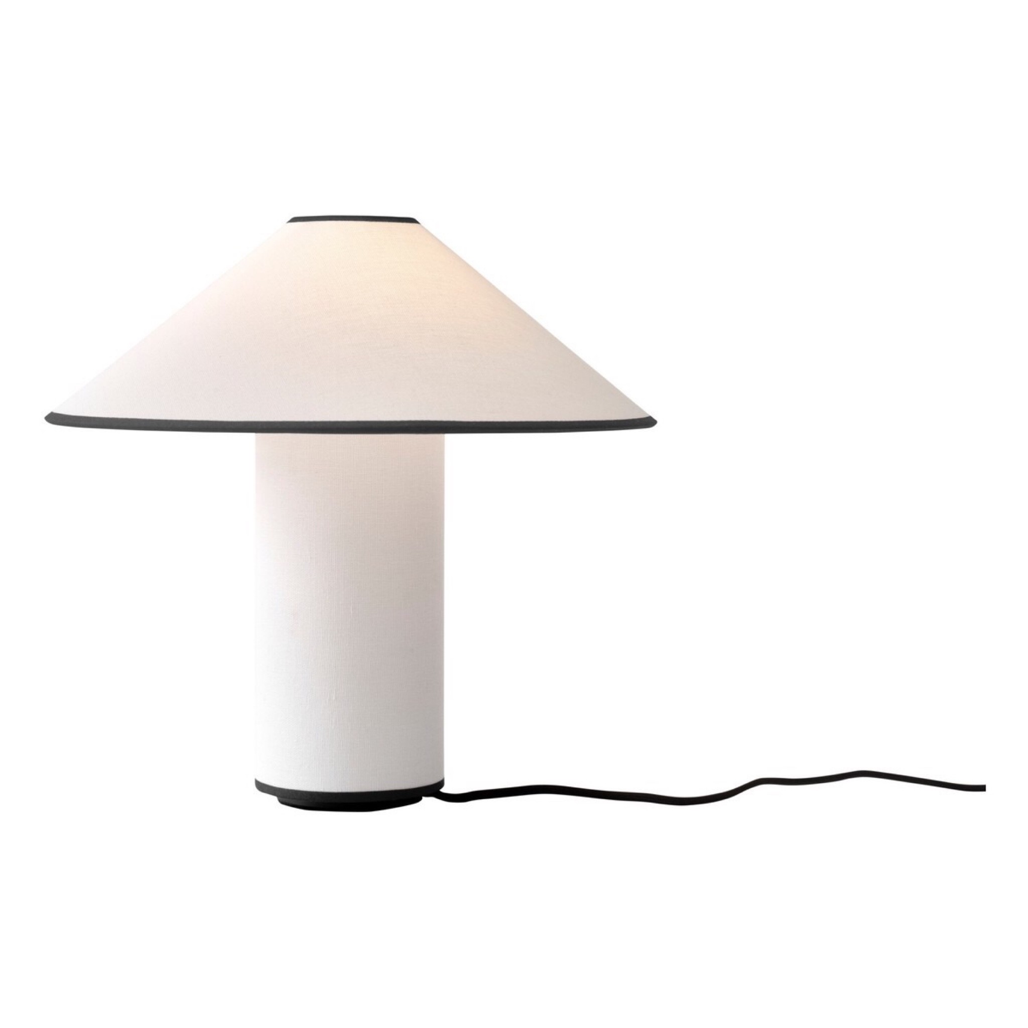 Gorgeous white table lamp with an accent black-boarder #tablelight

#LTKhome