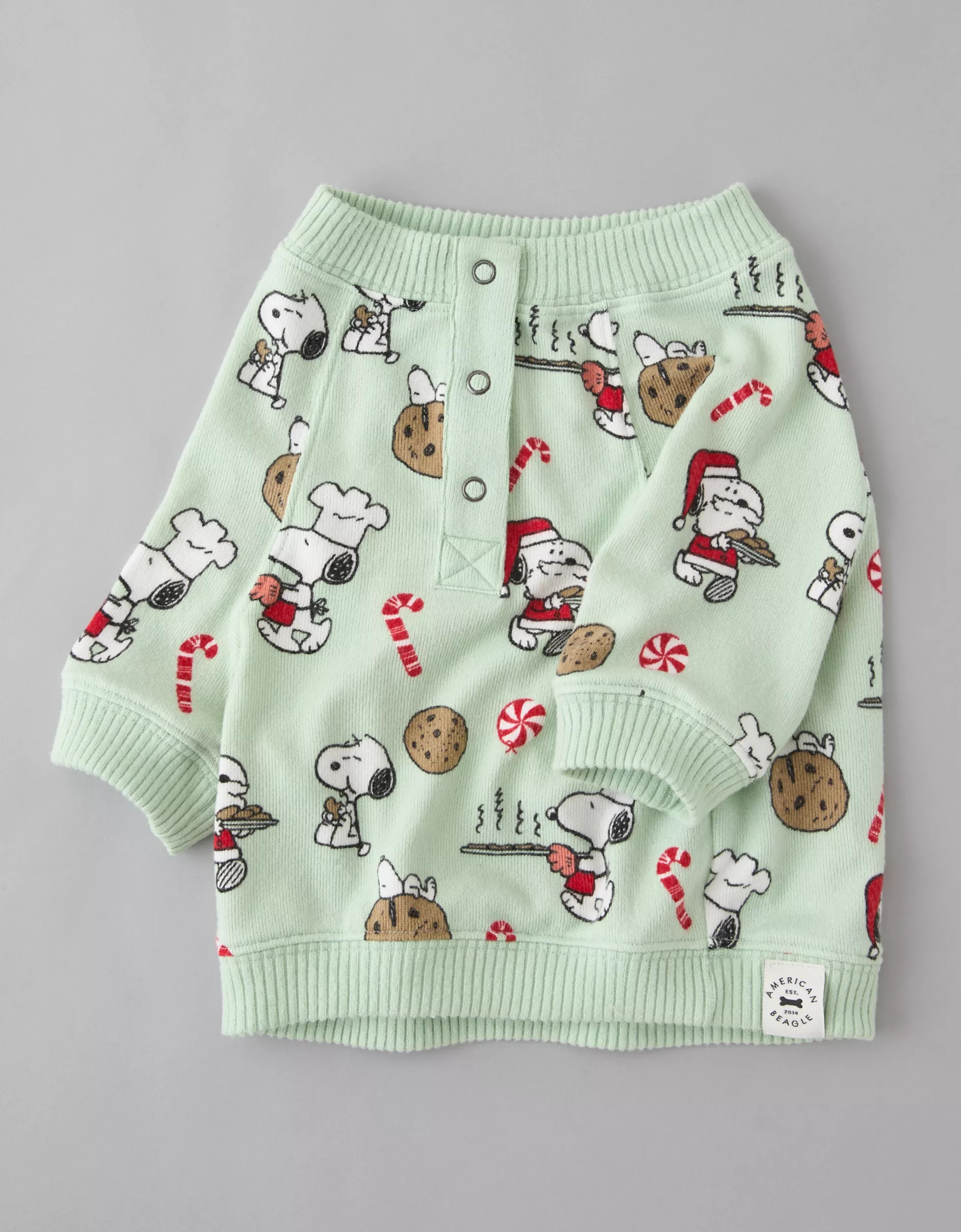 ABO Snoopy Santa Dog PJ Top | American Eagle Outfitters (US & CA)