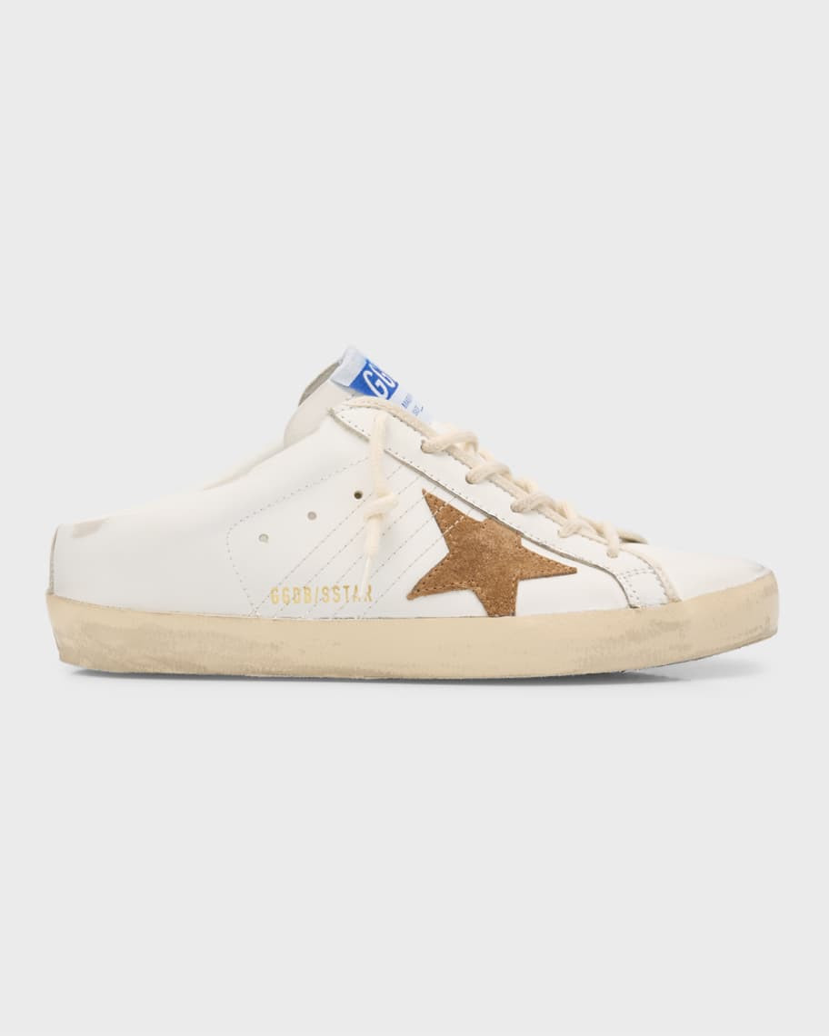 Golden Goose Superstar Sabot Mixed Leather Sneakers | Neiman Marcus