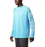 Columbia Men's Terminal Tackle Long Sleeve Shirt, Riptide/White Logo, 2X | Amazon (US)