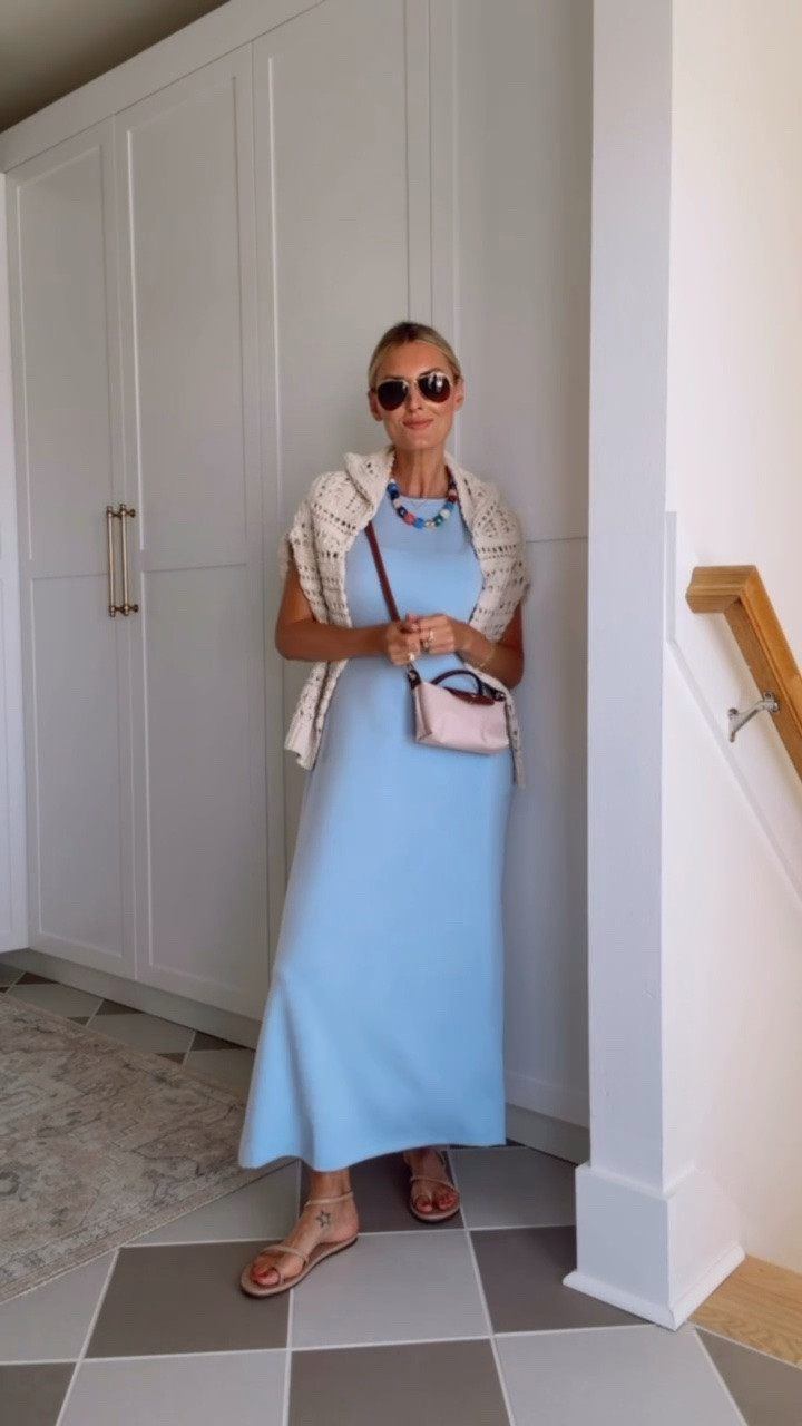 This maxi is so comfy but looks so elevated here with this cardigan & necklace! Wearing S.

Loverly Grey, Walmart find, Walmart fashion, blue maxi dress, summer fashion, summer outfit ideas

#LTKootd #LTKSeasonal