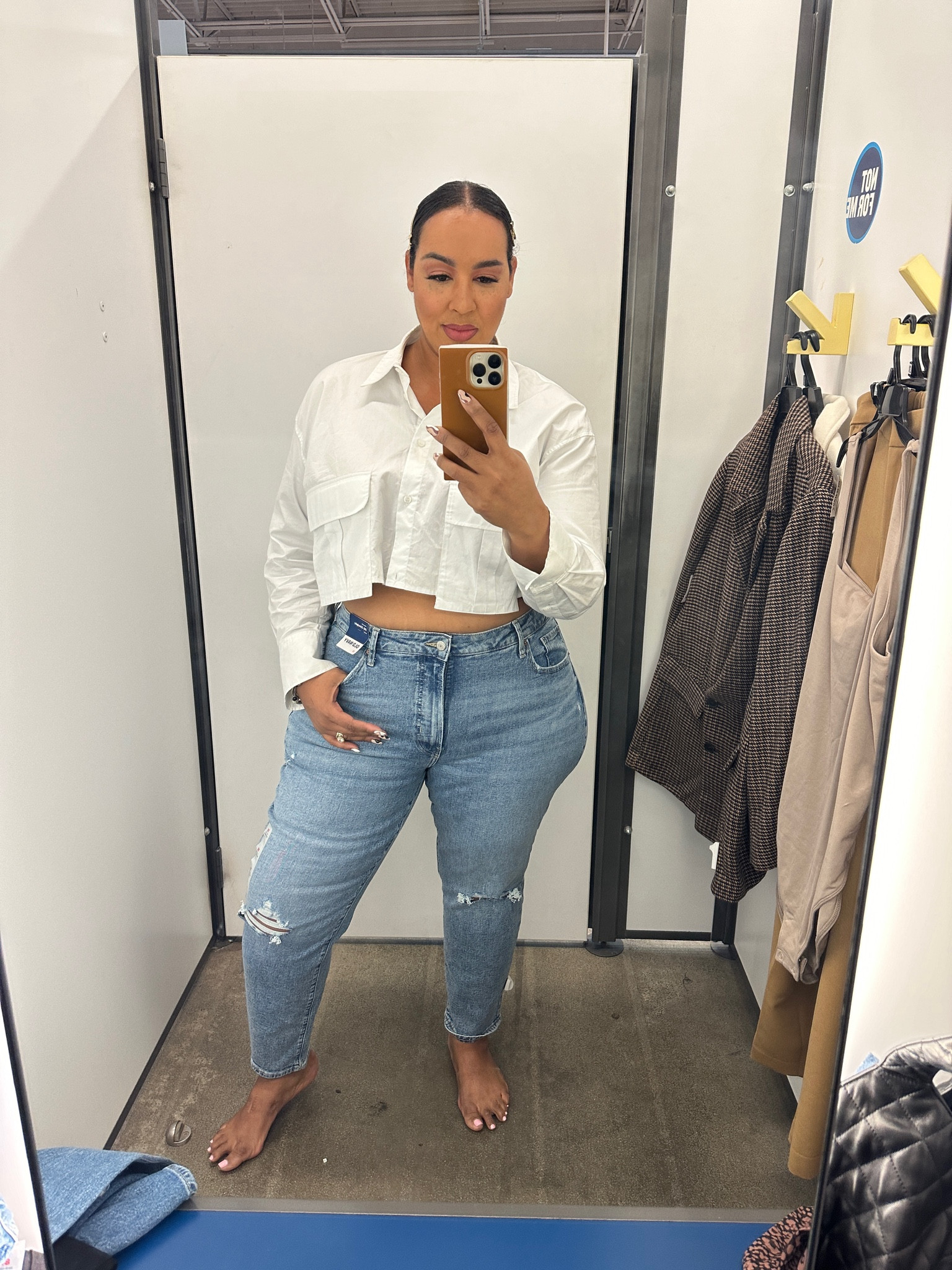 Old navy tryon. Wearing the og straight in a size 18. My top is from forever21 

#LTKStyleTip #LTKPlusSize #LTKFindsUnder50