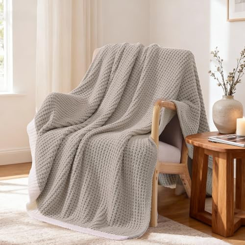 WRENSONGE Pineapple Stitch Throw Blanket, Sand Soft Cozy Fluffy Warm Hand Made Throw Blankets for Couch, Sofa, Chair, Bed, Camping, Picnic, Travel Lightweight Bed Blanket - 60"*80" | Amazon (US)