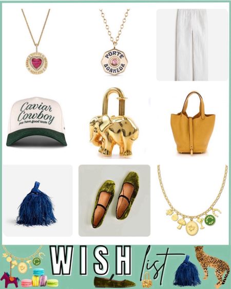 Wish list - Marlo laz necklaces, linen pants, green flats, feather bag, Hermes Picotin, charm necklace 




#LTKstyletip #LTKfindsunder100 #LTKSeasonal