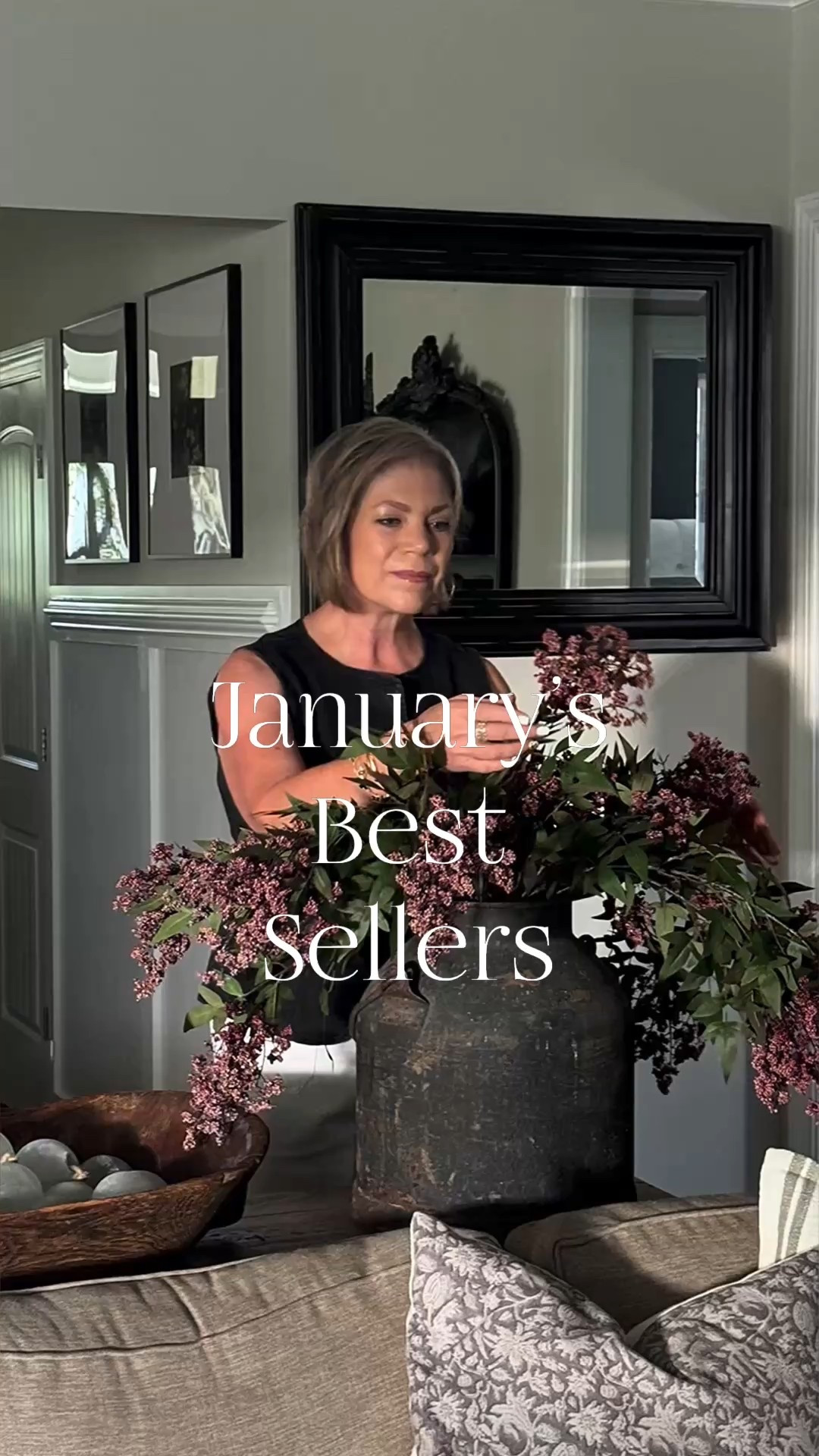 January’s Best Sellers!! These have all helped to make my home warm and cozy this winter🤎

My dusty plum stems are currently sold out but be sure to sign up to be notified when they are restocked🥰

Dusty plum stems, console table, ottomans, throw pillow covers, pillow inserts, floral throw blanket, black metal candle holders, vintage wood bowl, floor lamp with woven shade, upholstered side chair, round coffee table, brown ribbed flameless candles, pedestal bowl, grapevine balls, woven storage boxes, rice stems, glass cylinder, flameless candles, banyan leaf stem, vintage magnifying glass, vintage pineapple candle snuffer, large woven vase



#LTKHome #LTKstorytime #LTKSeasonal