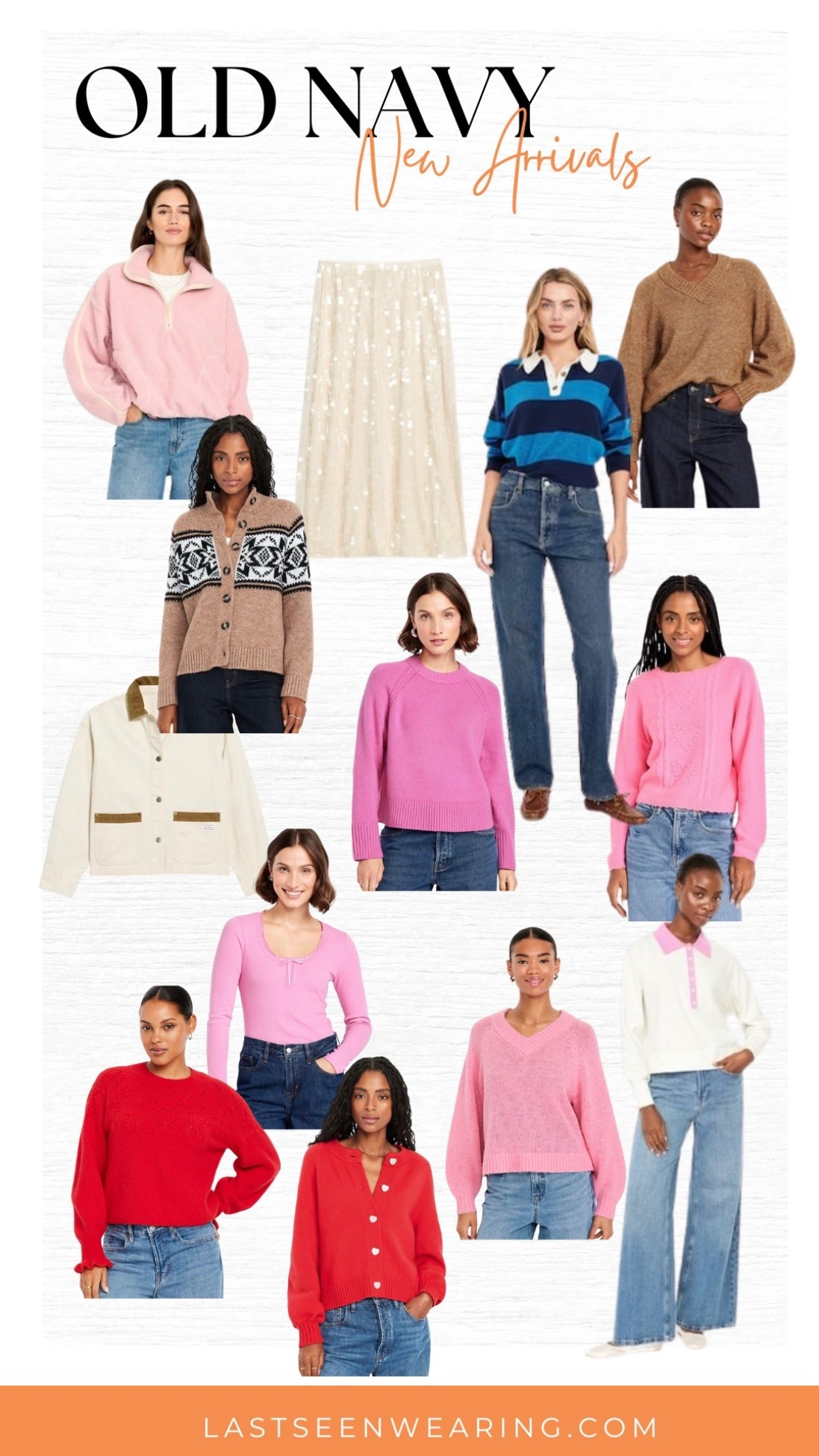 Old Navy New Arrivals
#sweater #sequinskirt #pinksweater

#LTKOver40 #LTKHoliday
