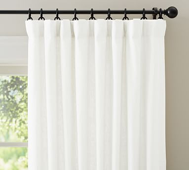 Emery Linen Curtain | Pottery Barn (US)