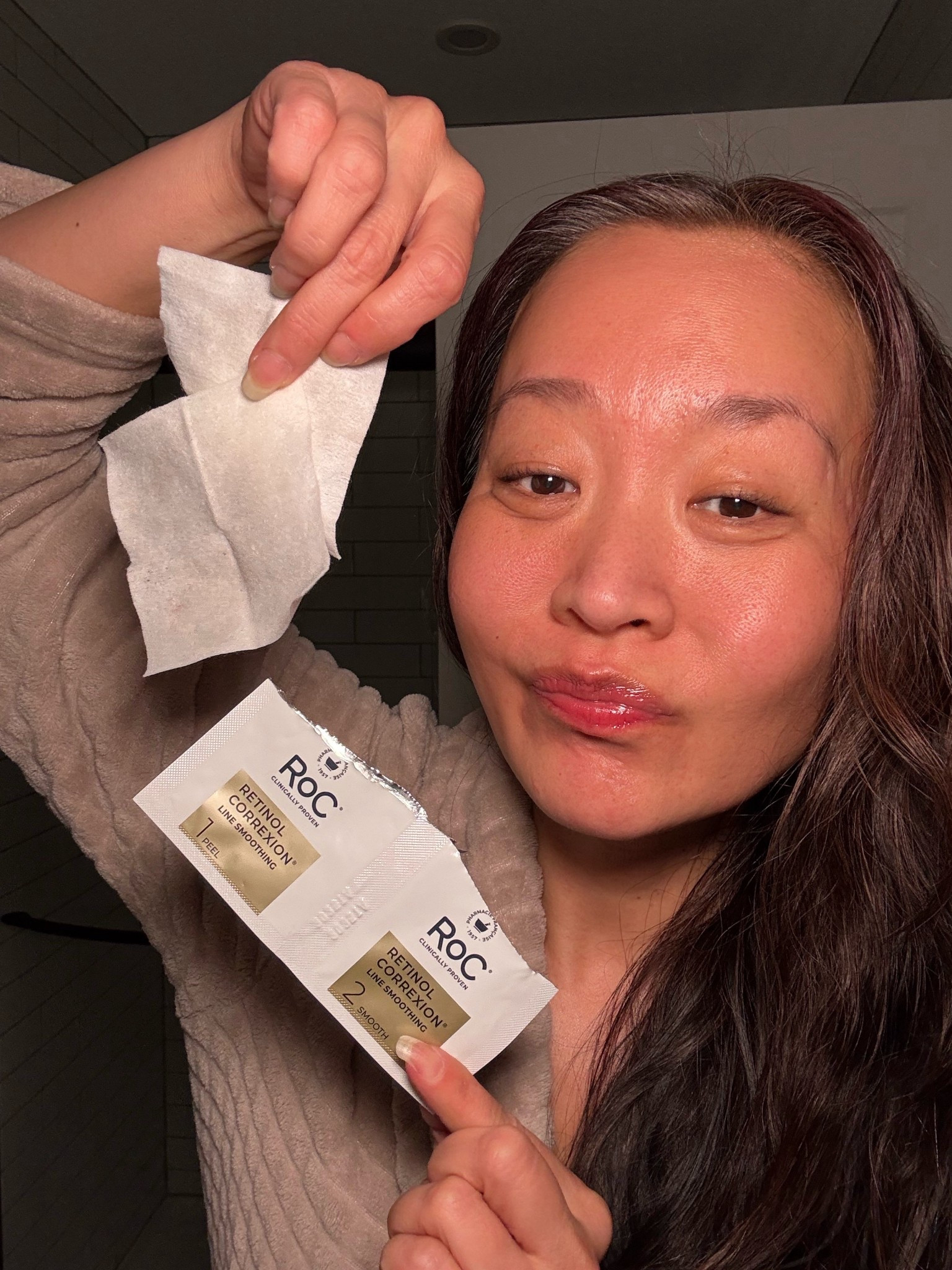 #ad | Swipe your way to smoother skin ✨
 The NEW RoC Line Smoothing 2-Step Peel Pads are a dermatologist-developed, non-invasive at-home peel that targets lines, dullness, rough texture, blemishes, and enlarged pores. Powered by RoC’s patented Clinical Retinol, you get immediate glow and visible skin renewal in just 7 uses—all with no downtime.

And the best part? It’s an affordable way to swipe your way to smoother skin.

Available at @target  
@Rocskincare @target #roc_partner #rocskincare #skintok #targetpartner #target

#LTKselfcare #LTKBeauty #LTKOver40