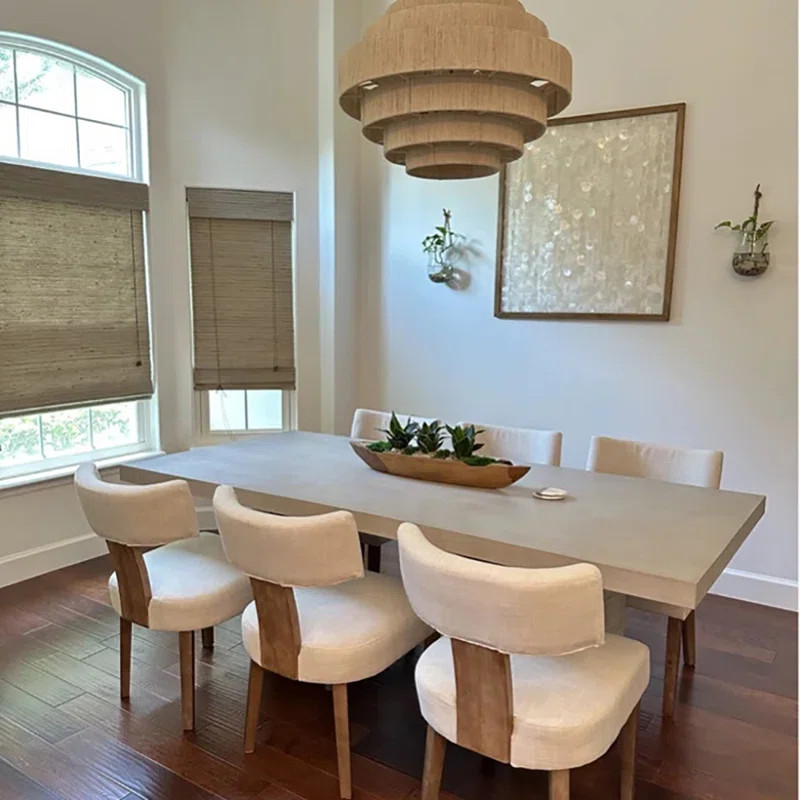 Mid Century Upholstered Side Chairs Farmhouse Dining Chairs With Wood Legs | Wayfair North America