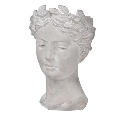 7" x 11" Greek Style Bust Planter Indoor Outdoor Decorative Flower Pot for Patio Balcony Porch Entryway Shelf Display | Target