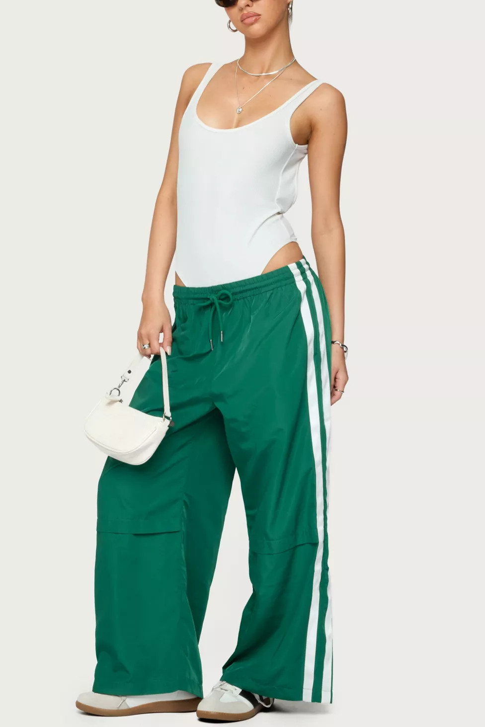 Edikted Petite Fauna Nylon Track Pants | Urban Outfitters (US and RoW)