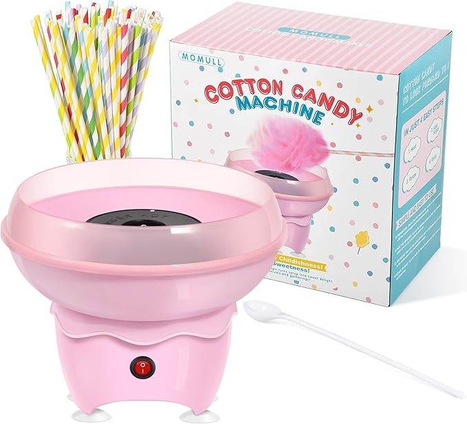 Cotton Candy Machine, Mini Cotton Candy Maker for Kids, Pink Vintage Candy Maker for Christmas Gi... | Amazon (US)