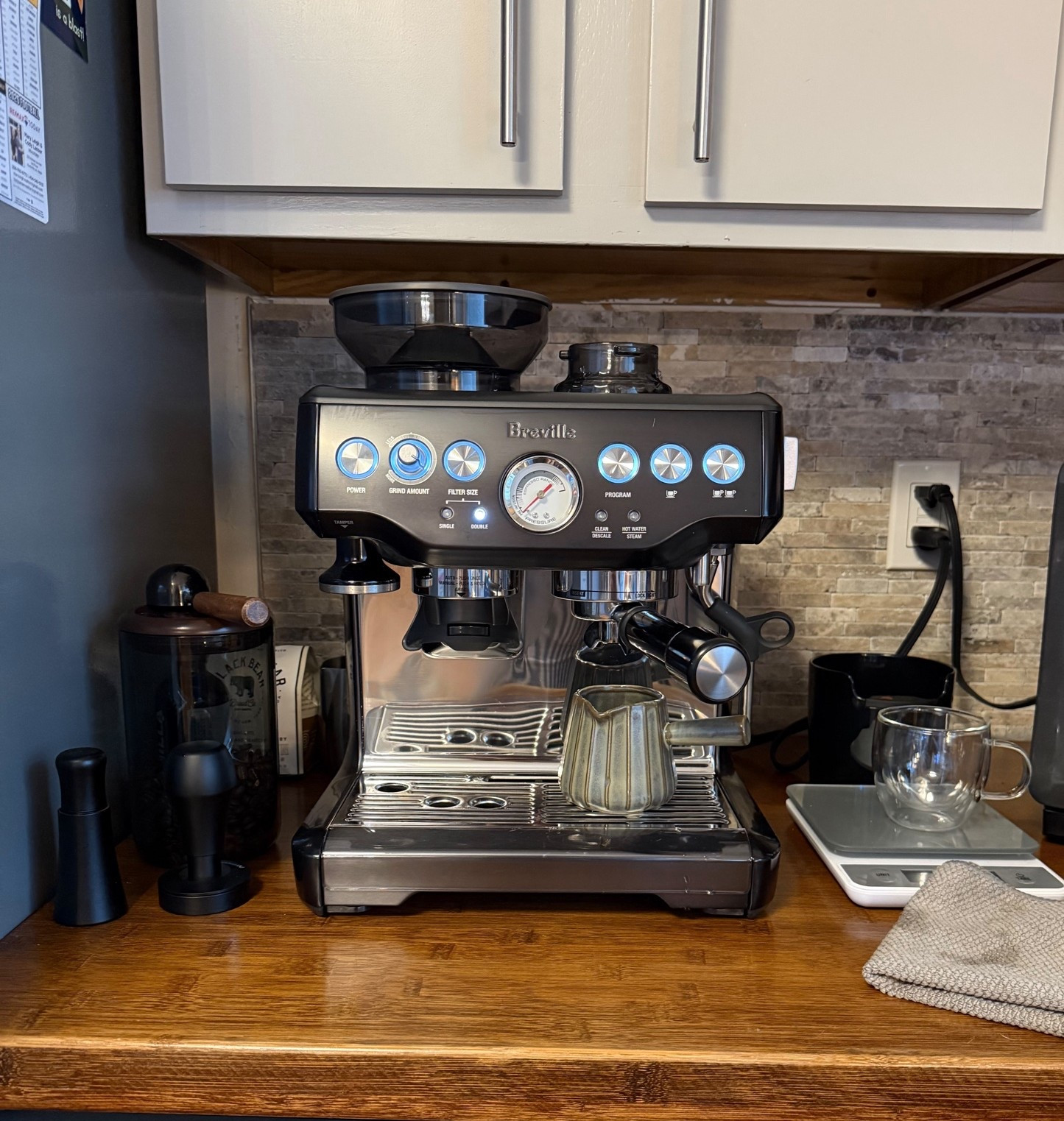 the black stainless steel hearth & hand with magnolia breville espresso machine is on SALE @Target today!!! $150 off. if you’ve been eyeing this machine, now is the time to buy it!!!  treat yourself mama!!!!!! linking all the extras I use daily to pull the perfect shot of espresso ☕️💌

#espresso #coffee #mothersday #breville

#LTKMothersDay #LTKSaleAlert #LTKmomlife