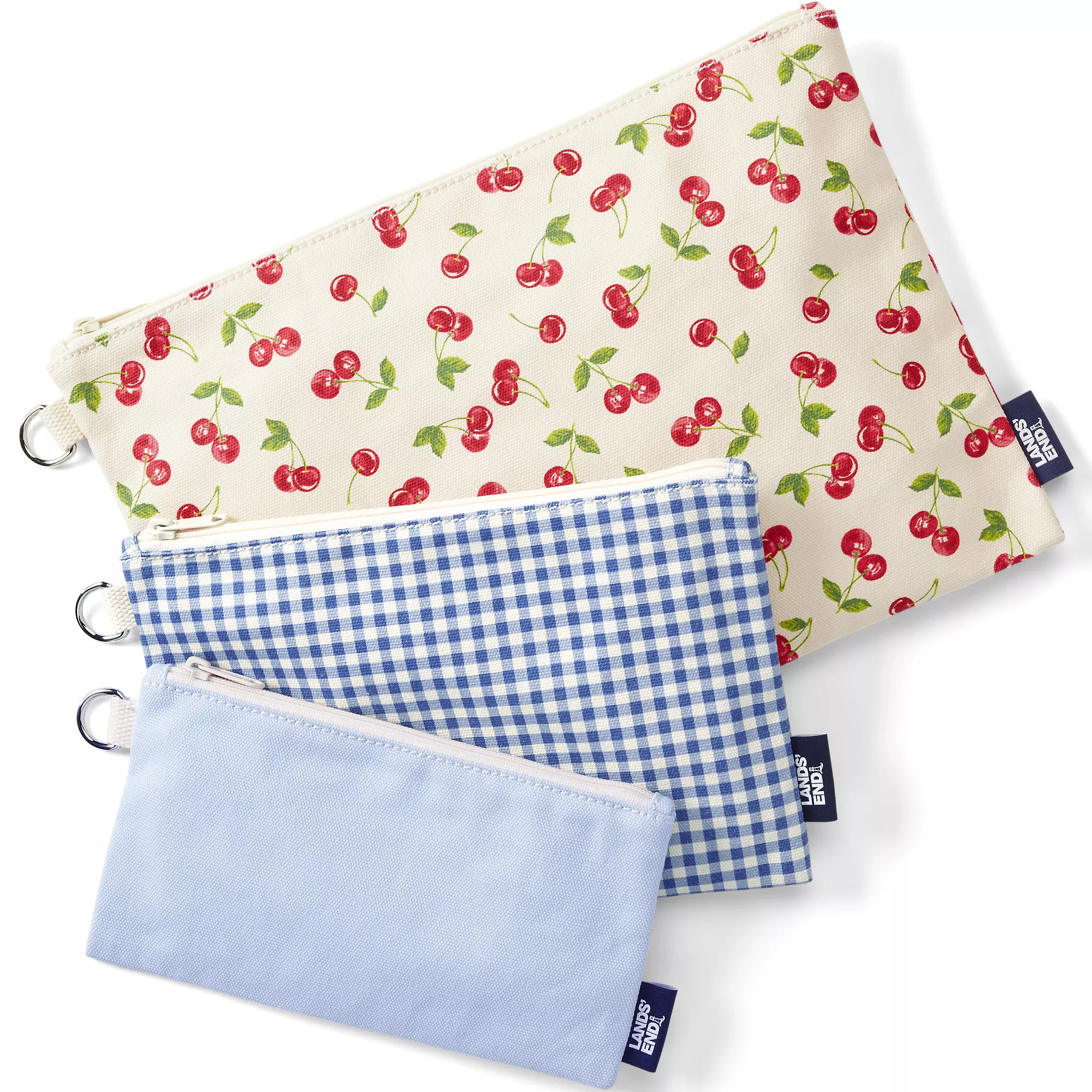 Zip Canvas Pouch 3 Pack | Lands' End (US)