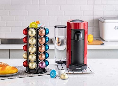 Rice rat for Nespresso Vertuo Coffee Pods Stand Carousel Storage Holder for 30 Capsules with 360-... | Amazon (US)