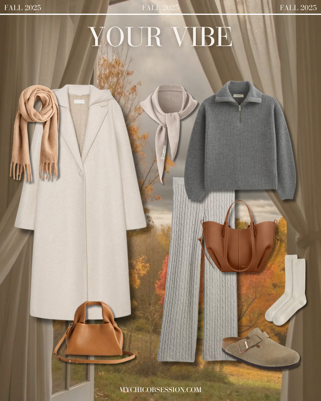 If you're all about staying inside during the colder months and curling up with a good book in front of the fireplace at home, here's your fall outfit vibe! Think warm wool coats for when you do have to leave the house, cozy sweater pants, soft half-zip sweaters, scarves, classic leather bags, and easy suede clogs. 

 #LTKSeasonal