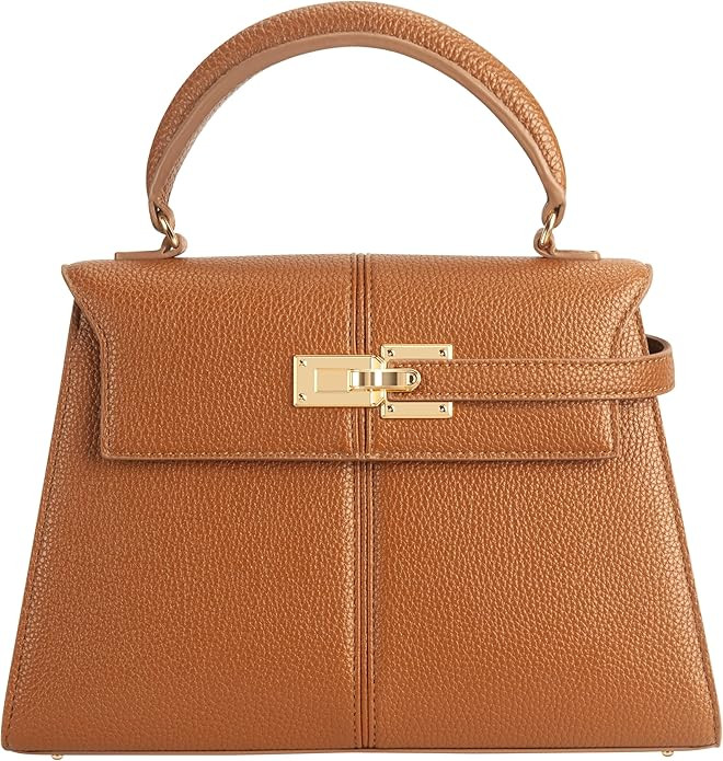 Women's Top-handle Handbags– Vegan Leather Vintage Top Handle Design with Adjustable Strap, Fas... | Amazon (US)