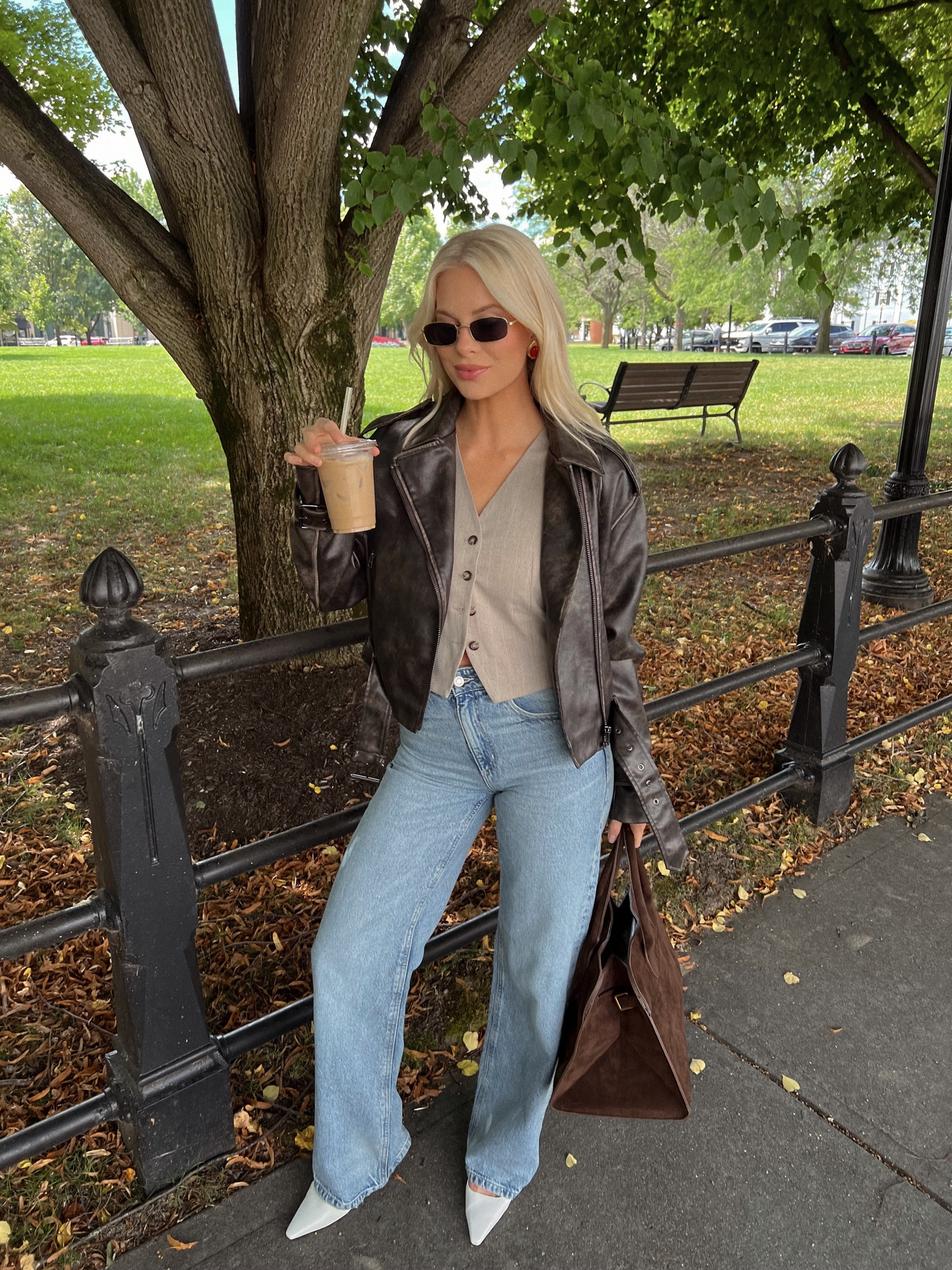 Love this outfit!! Medium in jacket, small in vest, 26Reg in jeans. 
Linking similar shoes.

#kathleenpost