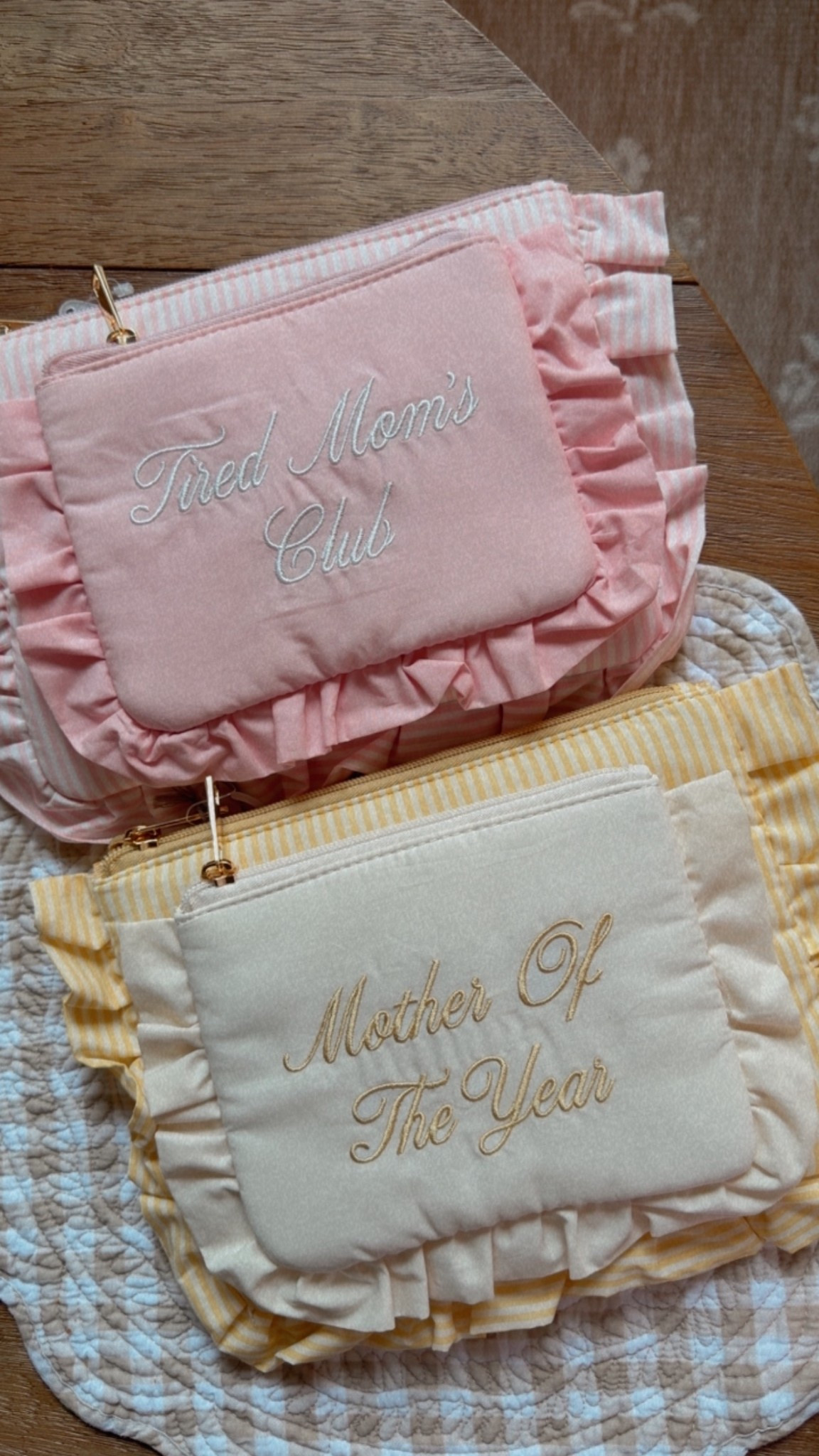 Mother’s Day pouches 🩷💛

#LTKmomlife #LTKBaby #LTKKids