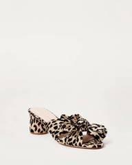 Emilia Pleated Knot Sandal Leopard | Loeffler Randall