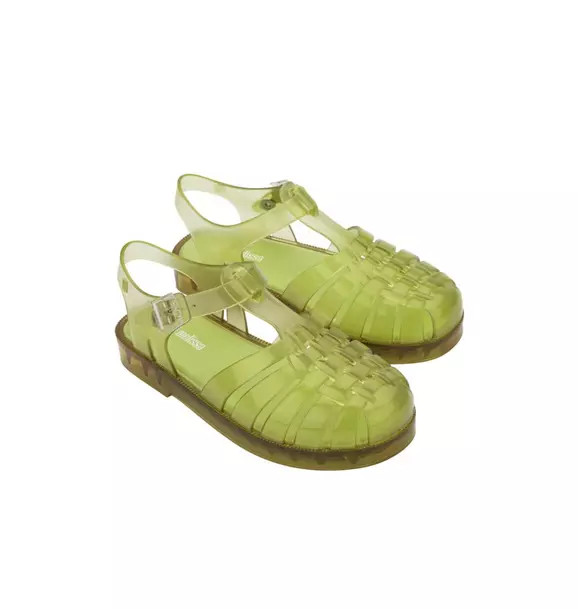 Possession Jelly Fisherman Sandal in Transparent Green | Janie and Jack