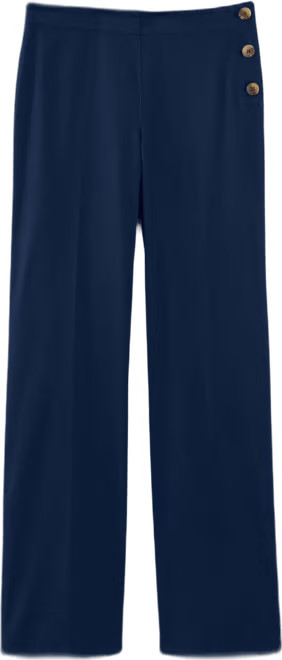 Side-Button Wide-Leg Trousers | J. Jill