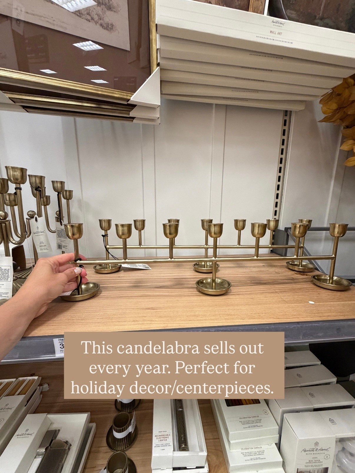 Everyone’s favorite holiday decor that’s not really holiday decor item is back at Target! This candelabra always sells out!

#LTKHome