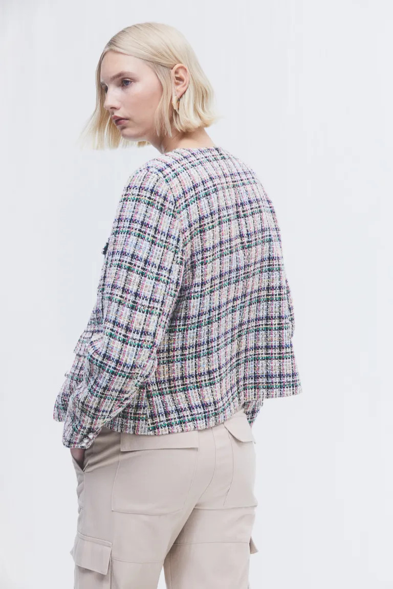 Textured-weave jacket | H&M (UK, MY, IN, SG, PH, TW, HK)