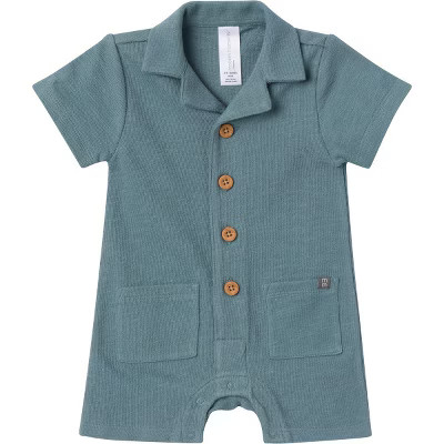 Modern Moments™ by Gerber Baby Boys' Collared Short Sleeve Romper | Target