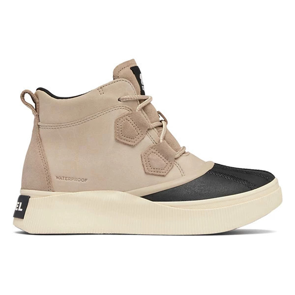 Women's SOREL Out N About IV Classic Waterproof Duck Boots 8 Omega Taupe/Black | Scheels