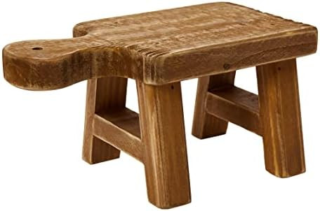 Creative Co-Op Small Wood Pedestal with Handle | Amazon (US)