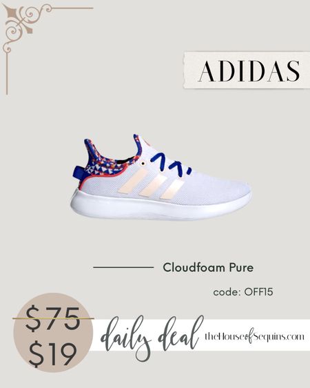 Adidas Cloudfoam ONLY $19 with code OFF15