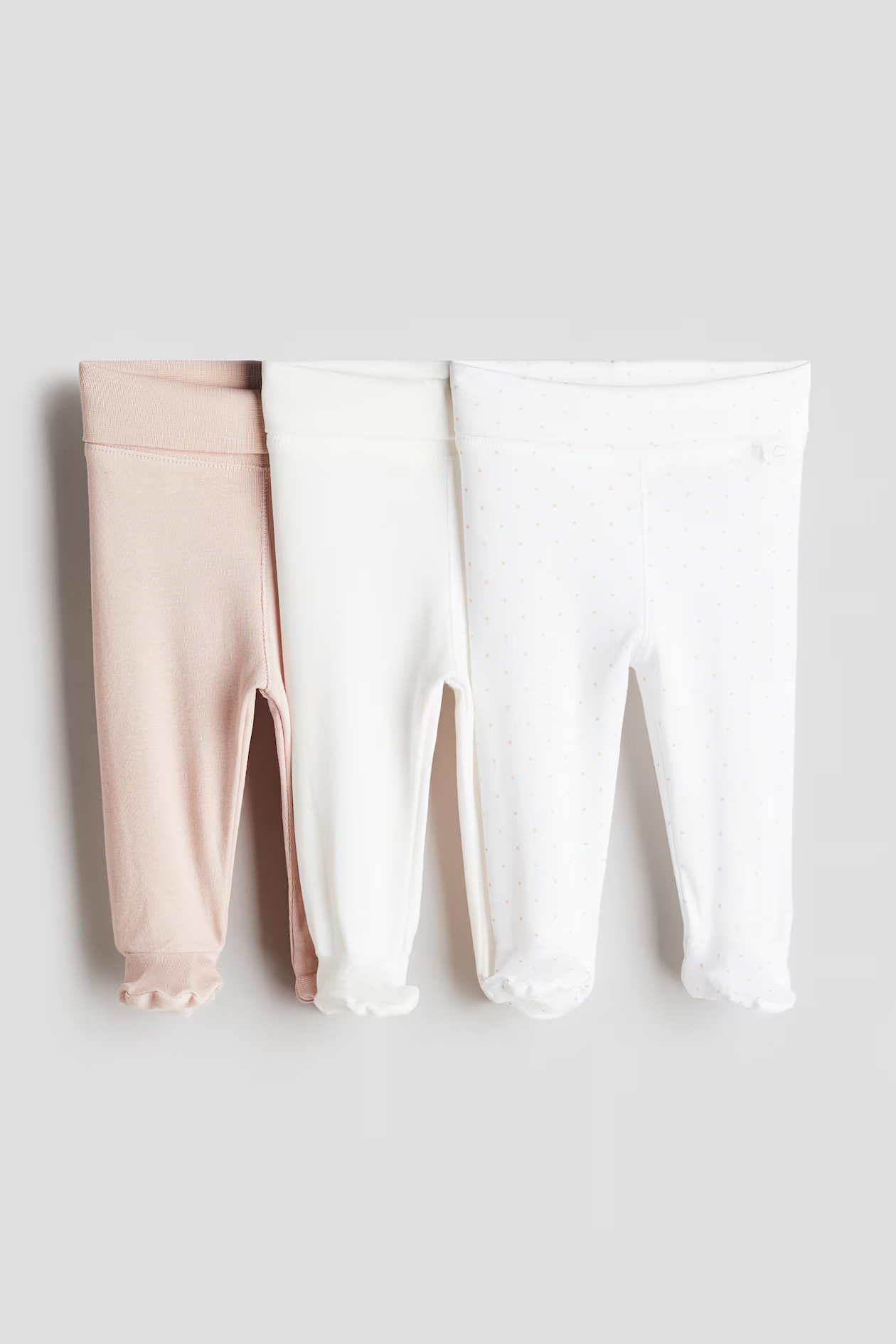 3-pack foldover-waist leggings | H&M (UK, MY, IN, SG, PH, TW, HK)