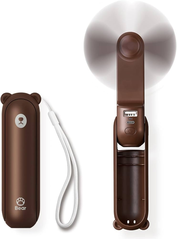 JISULIFE Handheld Mini Fan, 3 IN 1 Hand Fan, Portable USB Rechargeable Small Pocket Fan, Battery ... | Amazon (US)