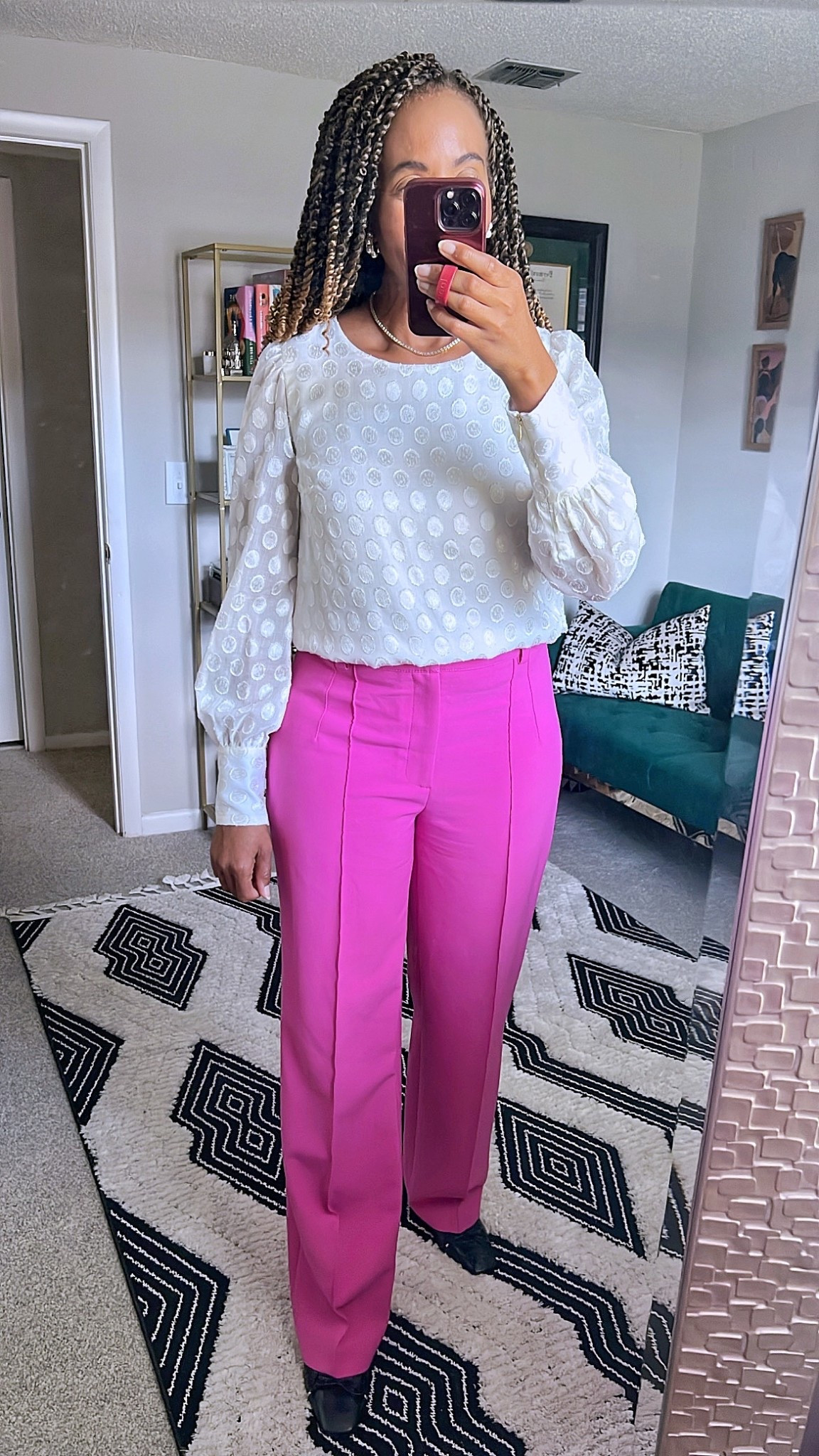 Outfits Lately - Office Workwear

• Lilly Pulitzer Lambert Top (old)
• Zara Françoise Full Length Trousers (old)
• J.Crew Bezel-Set Tennis Necklace 
• Anthropologie Pivotal Pearl Hoop Earrings (old)
• Schutz Arissa Pump

workwear, office outfit, business casual, affordable workwear, fall outfit, work outfit, fall workwear, summer workwear, sweater weather, women's fashion, fall fashion, summer style, summer outfit inspo, fall office ootd

#LTKWorkwear #LTKFindsUnder100 #LTKStyleTip #LTKMidsize #LTKOver40 #LTKSeasonal