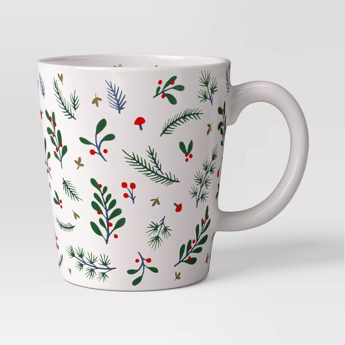 16oz Christmas Stoneware Holly Berry/Holly Jolly Mug - Wondershop™ | Target