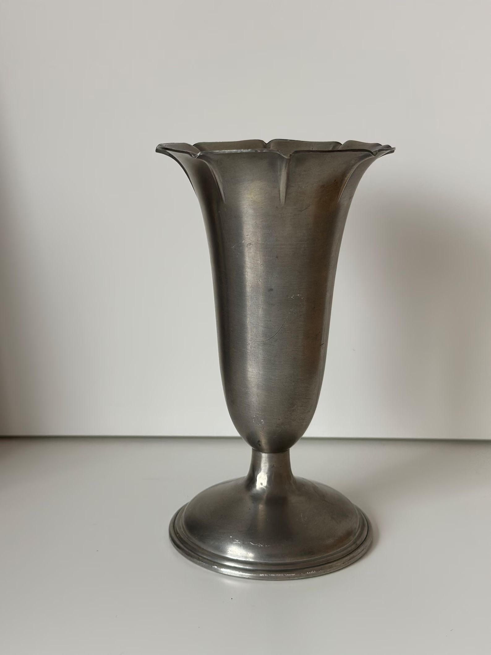 Vintage Silver Vase, Found Silver Vase, Silver Pewter Vase - Etsy | Etsy (US)