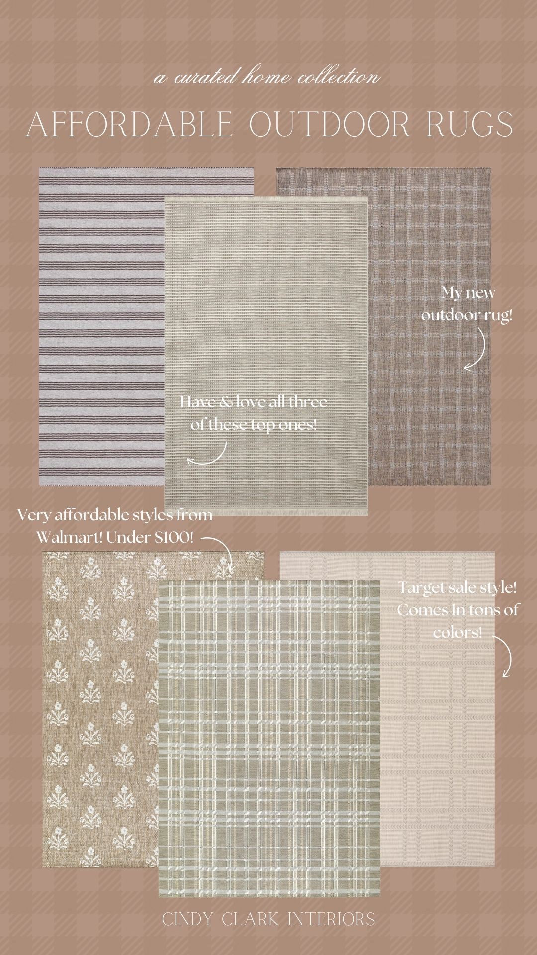 Outdoor rug finds and favorites! These affordable options are perfect for creating a warm base in your outdoor living space. 

#LTKHome