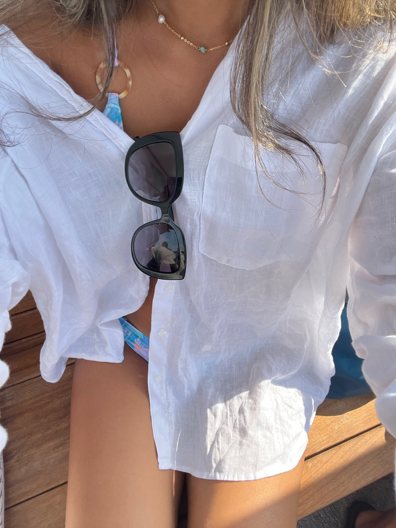 Vacation Outfit 🌴🦋👙

linen shit | black sunglasses | bikini | boat outfit 

#LTKtravel #LTKSeasonal #LTKswim