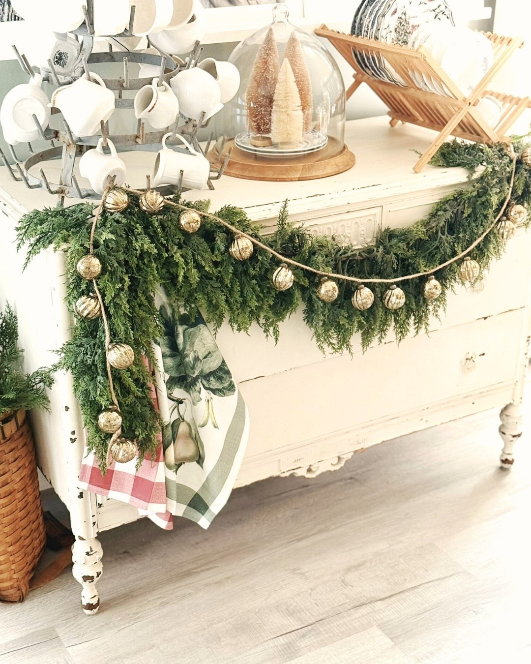 A great option for a cedar garland! Full and easy to work with! Shown here is just one 6 foot garland! 

#LTKHoliday #LTKSeasonal