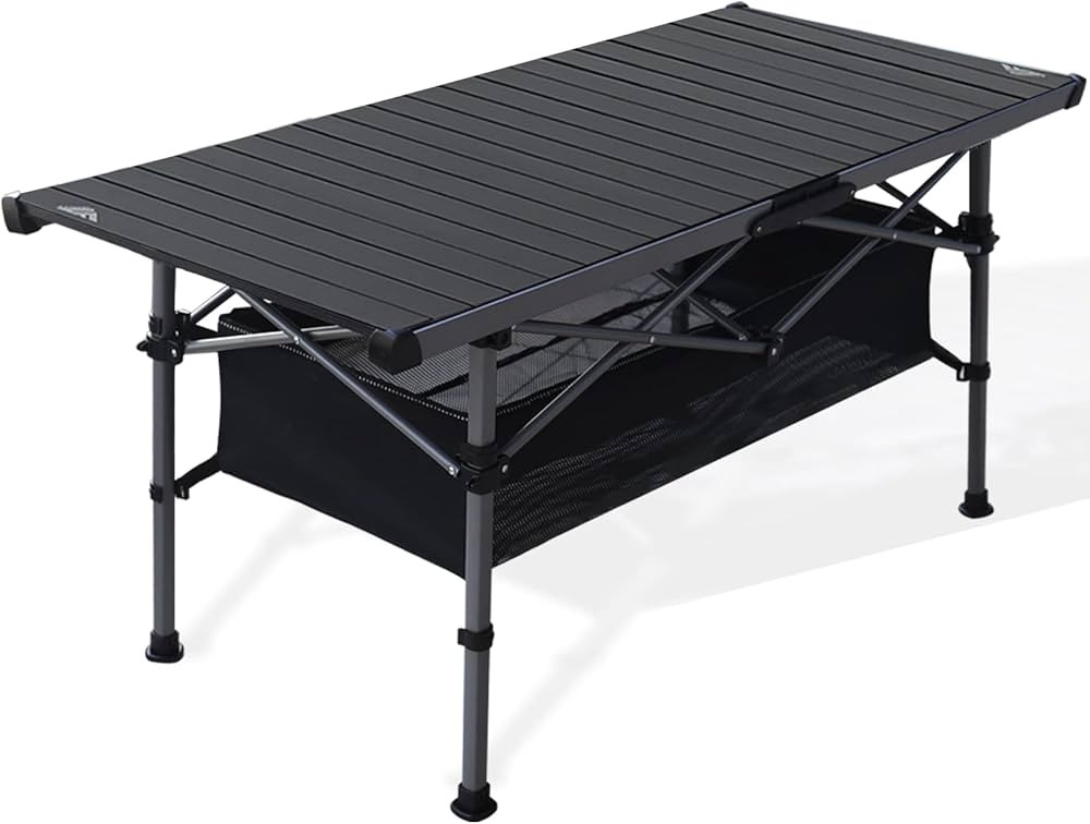 Ablazer Camping Table Outdoor Folding Portable Table, Aluminum Picnic Roll-up Table with Carry Ba... | Amazon (US)