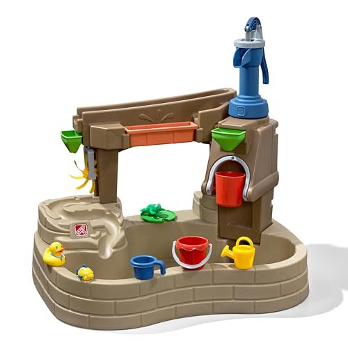 Step 2 Pump & Splash Discovery Pond Water Table, Kids Water Sensory Activity Pool, Summer Outdoor Toys, 10 Piece Toy Accessories, For Toddlers 2+ Years Old | Amazon (US)