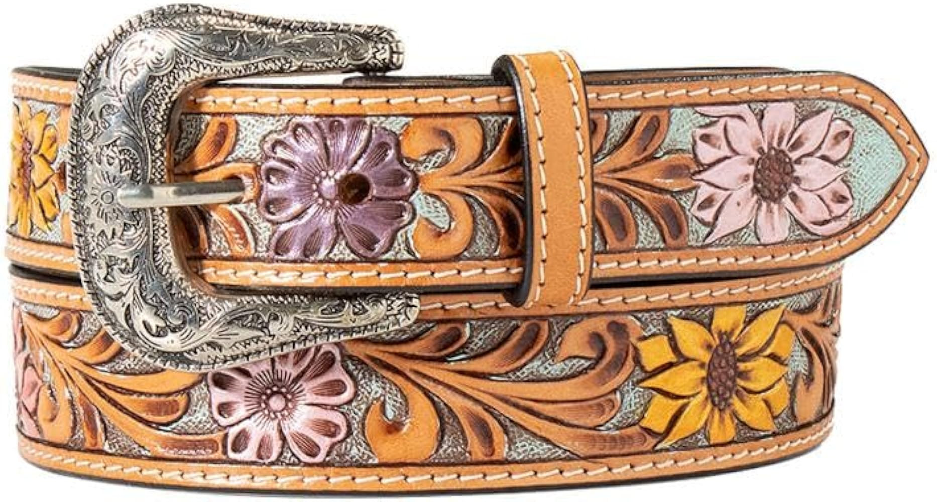 ARIAT Women's Sunflower Daisy Tool Western Belt | Amazon (US)
