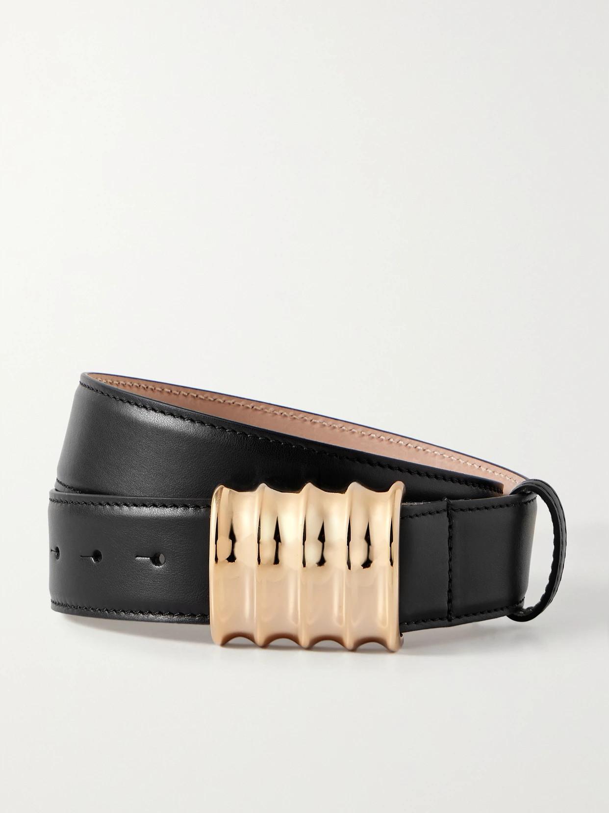 KHAITE - Julius Medium Patent-leather Belt - Black | NET-A-PORTER (UK & EU)