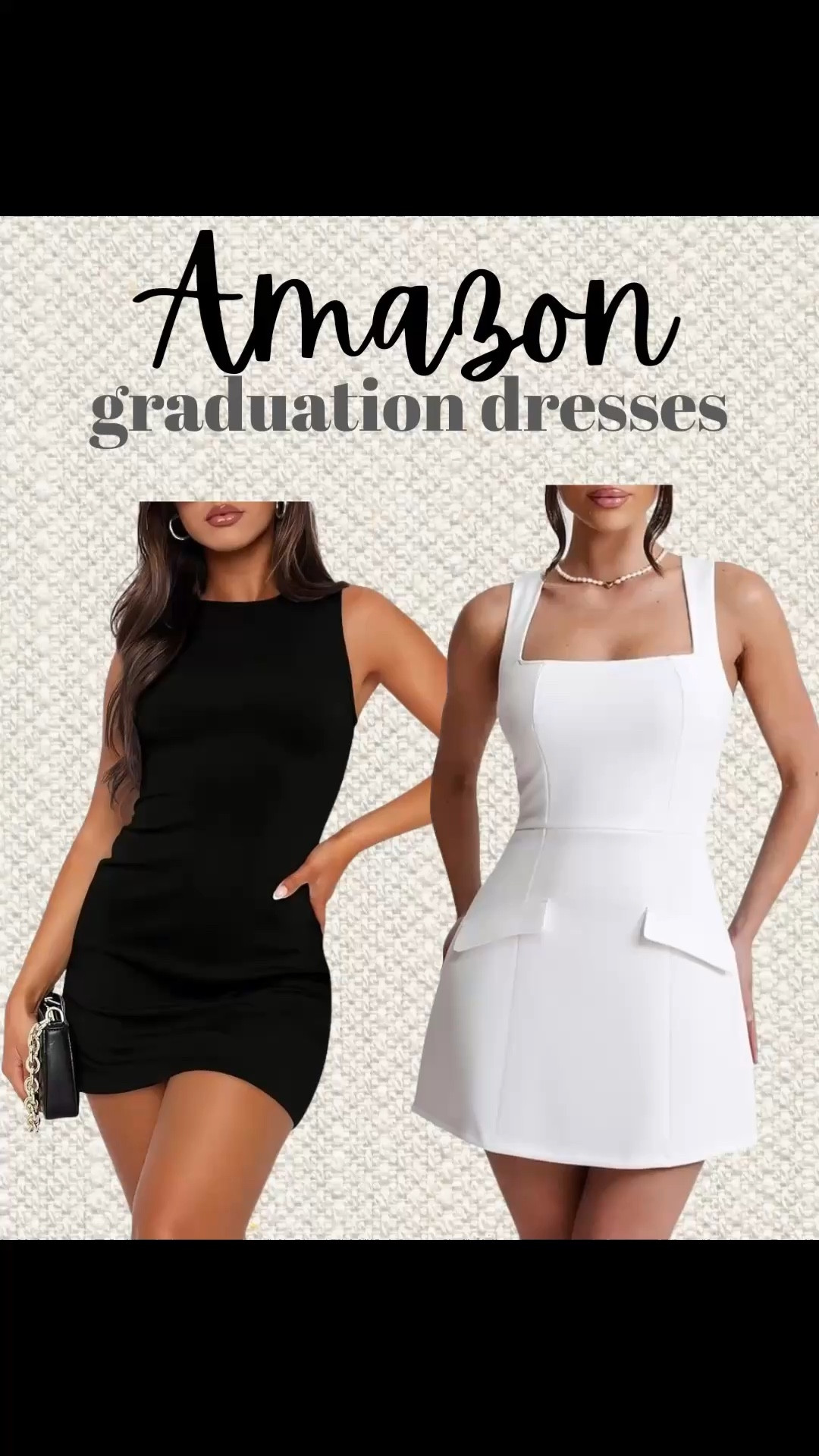 Graduation dresses from Amazon! 
College graduation dress
Highschool graduation dress
Black mini dress
Short black dresses
White mini dress 
Short white dresses
Amazon cocktail dress

#LTKWedding #LTKU