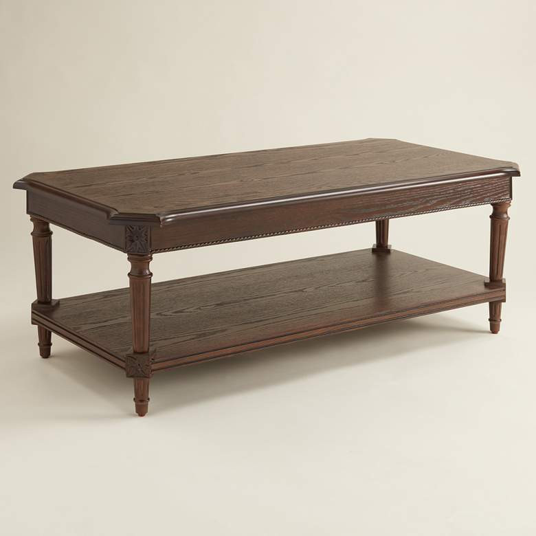 Distressed Walnut Wood Coffee Table 48 Inch Wide - #1131P | Lamps Plus | Lamps Plus
